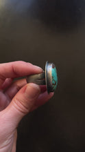 Load and play video in Gallery viewer, Size 11 #8 Turquoise + Silver Ring (20% off-$320)
